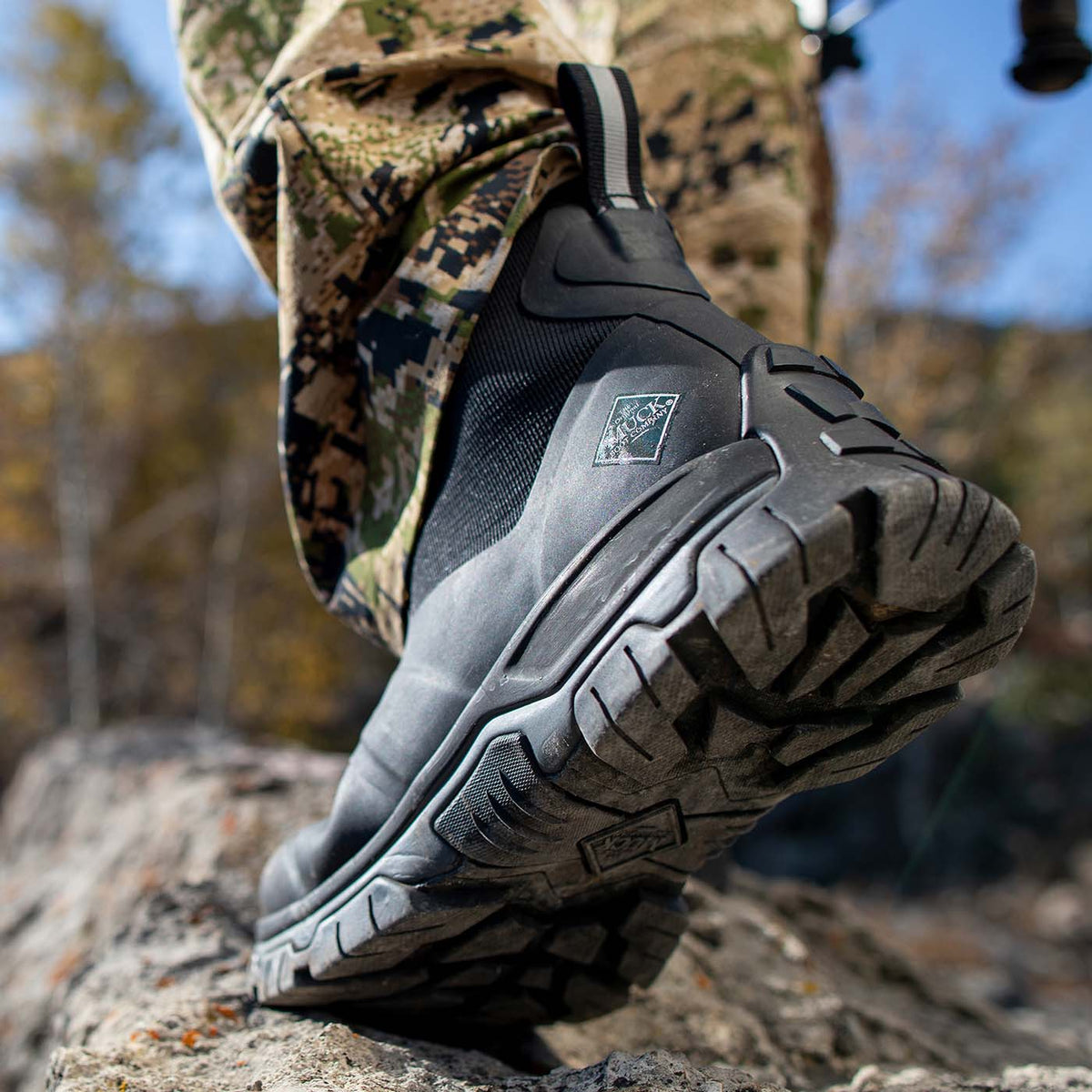 Men's Apex Mid Zip Ankle Boot - Black | Muck Boot Company
