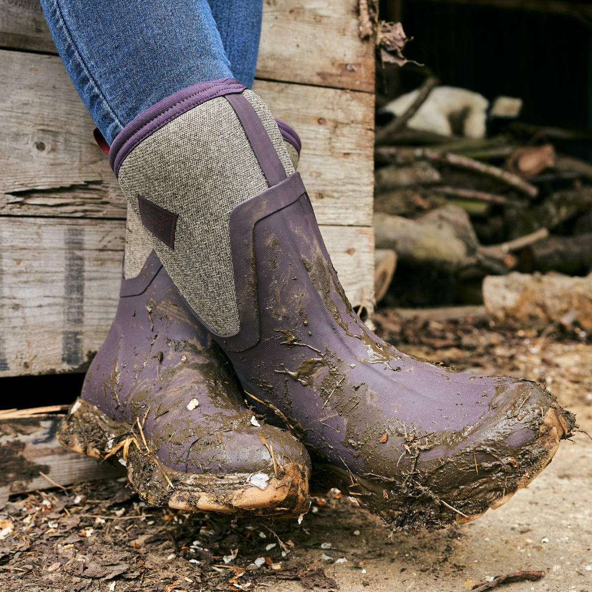Women's Arctic Sport II Mid Boot - Wine/Herringbone | Muck Boot Company