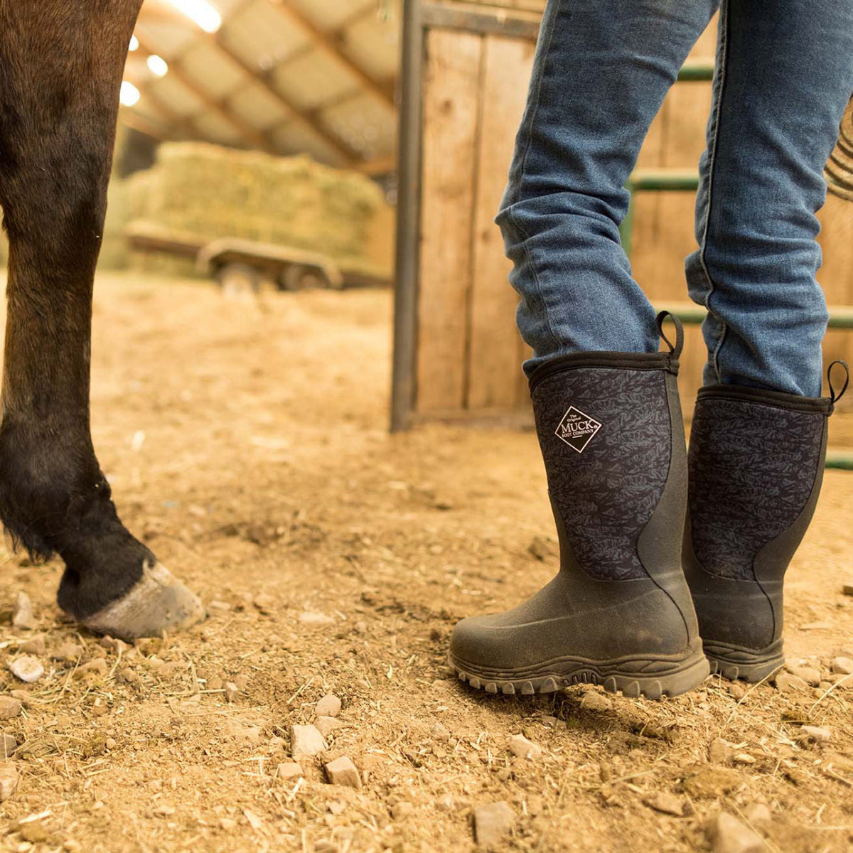 Kids' Rugged II Boot - Black/Mountain Terrain | Muck Boot Company