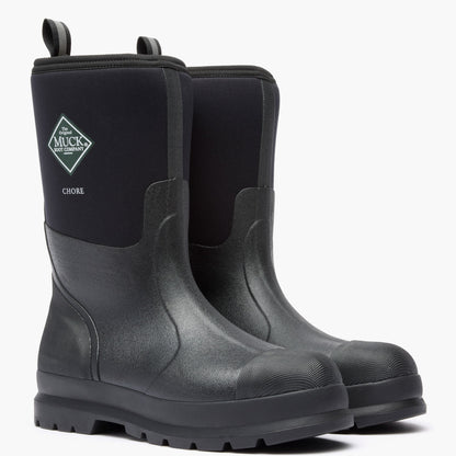 Men's Chore Classic Mid Work Boot - Black | Muck Boot Company