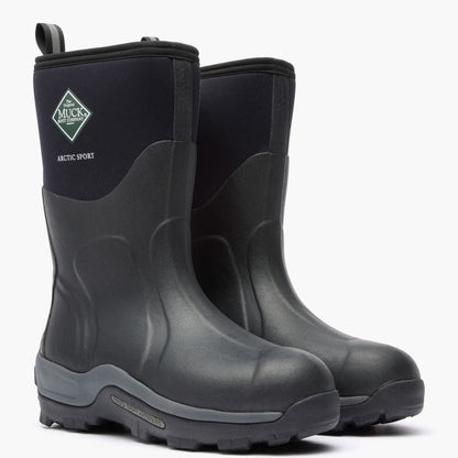 Men's Arctic Sport Mid Boot - Black | Muck Boot Company