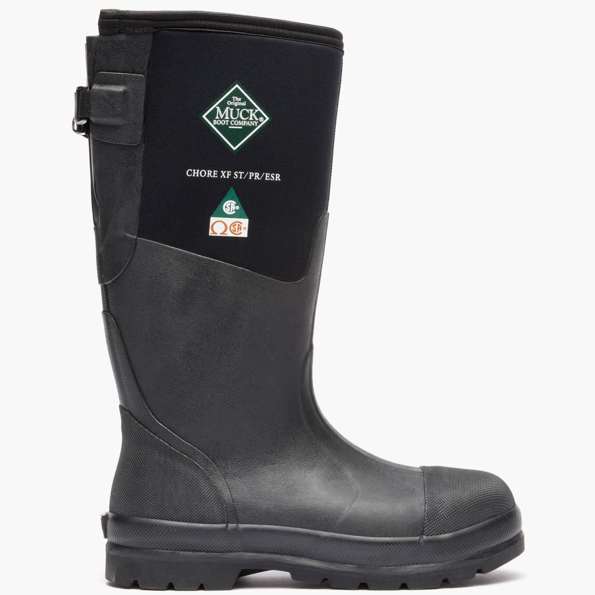 Chore Classic Men's Steel Toe XF (Wide Calf) - Black | Muck Boot Company