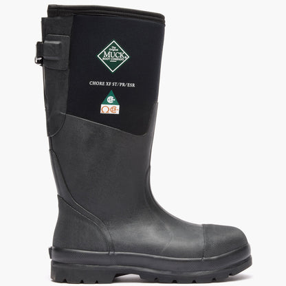 Chore Classic Men's Steel Toe XF (Wide Calf) - Black | Muck Boot Company