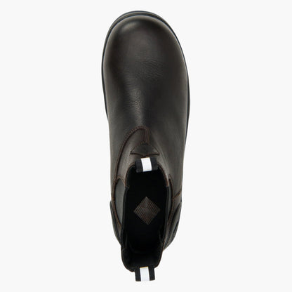 Men's Chore Farm Leather Comp Toe Chelsea Boot - Black Coffee | Muck Boot Company