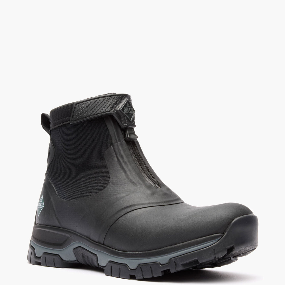 Men's Apex Mid Zip Ankle Boot - Black | Muck Boot Company