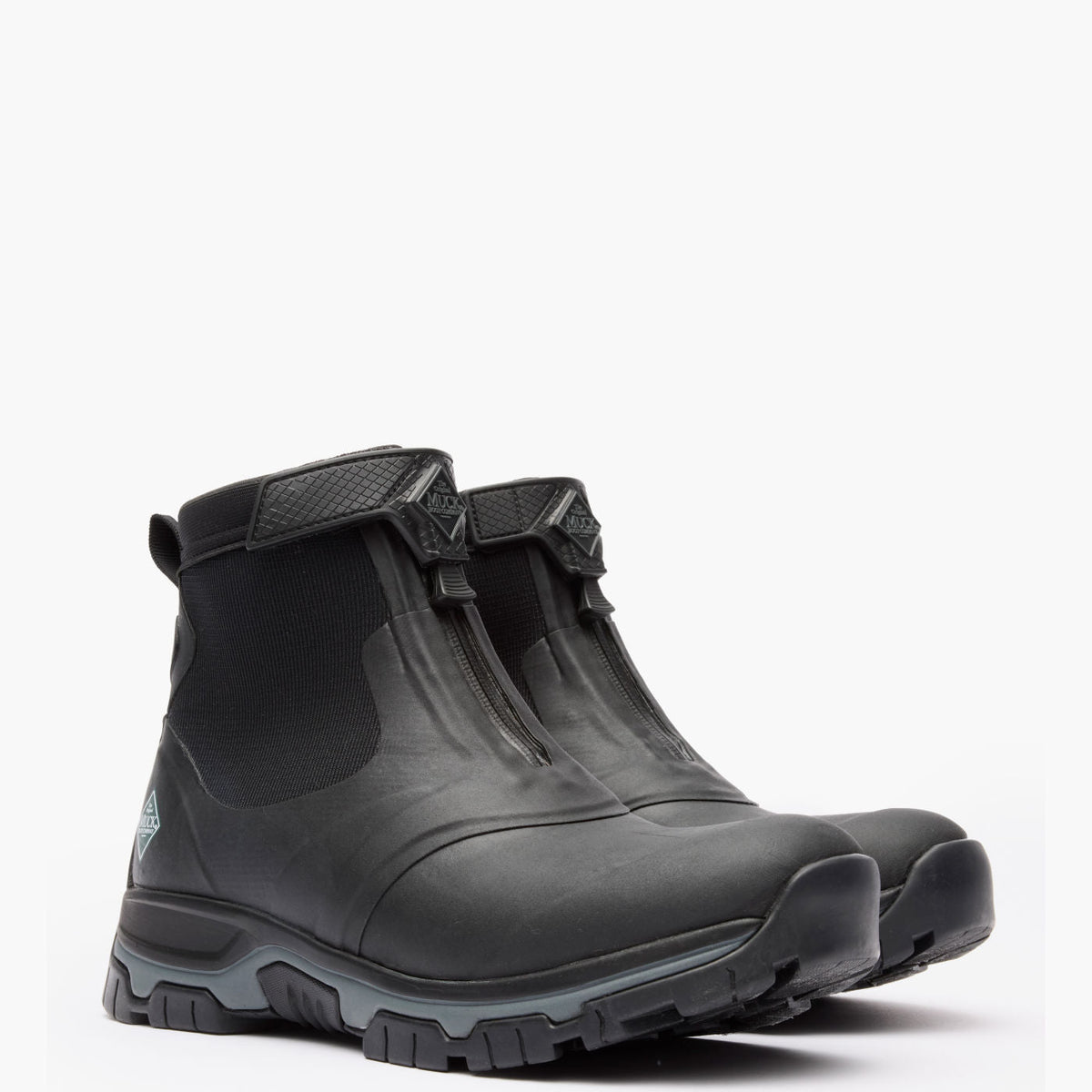 Men's Apex Mid Zip Ankle Boot - Black | Muck Boot Company
