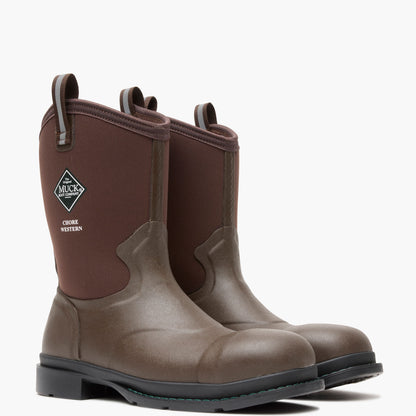 Men's Chore Western Alloy Toe Work Boot - Brown | Muck Boot Company
