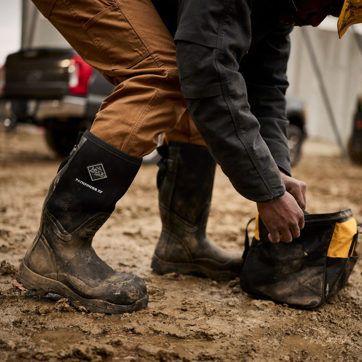 Men's 16" Pathfinder XF Extended Fit Comp Toe Boot - Black | Muck Boot Company