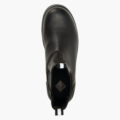 Men's Chore Farm Leather Chelsea Boot - Black Coffee | Muck Boot Company