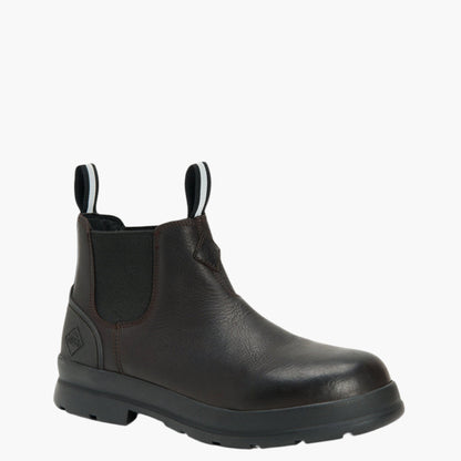 Men's Chore Farm Leather Chelsea Boot - Black Coffee | Muck Boot Company