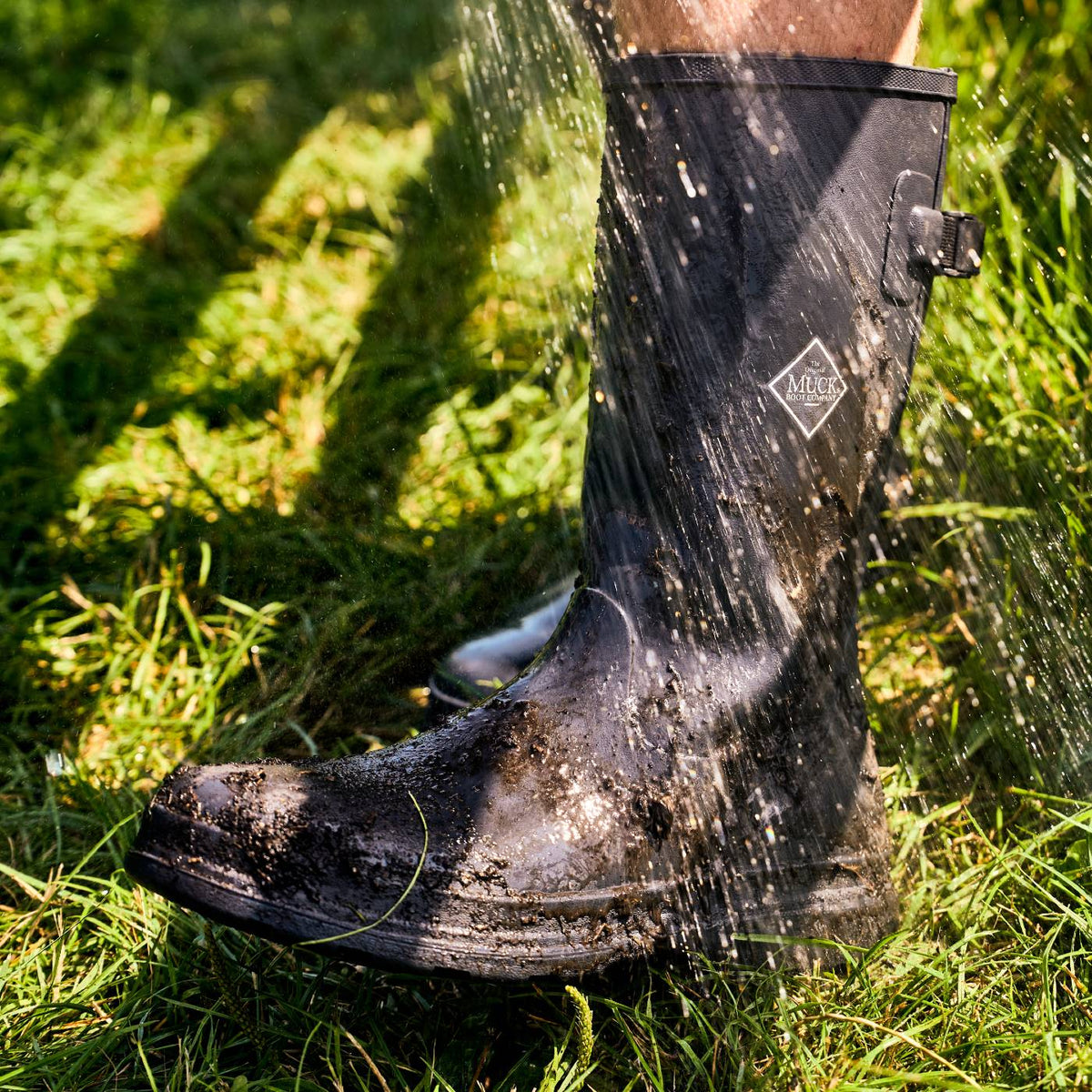Rainscape Men's 12" Adjustable Rain Boot - Black | Muck Boot Company
