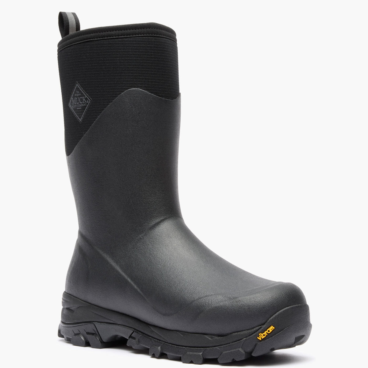 Men's Arctic Ice 12" Insulated Mid Boot + Vibram Arctic Grip A.T. - Black | Muck Boot Company