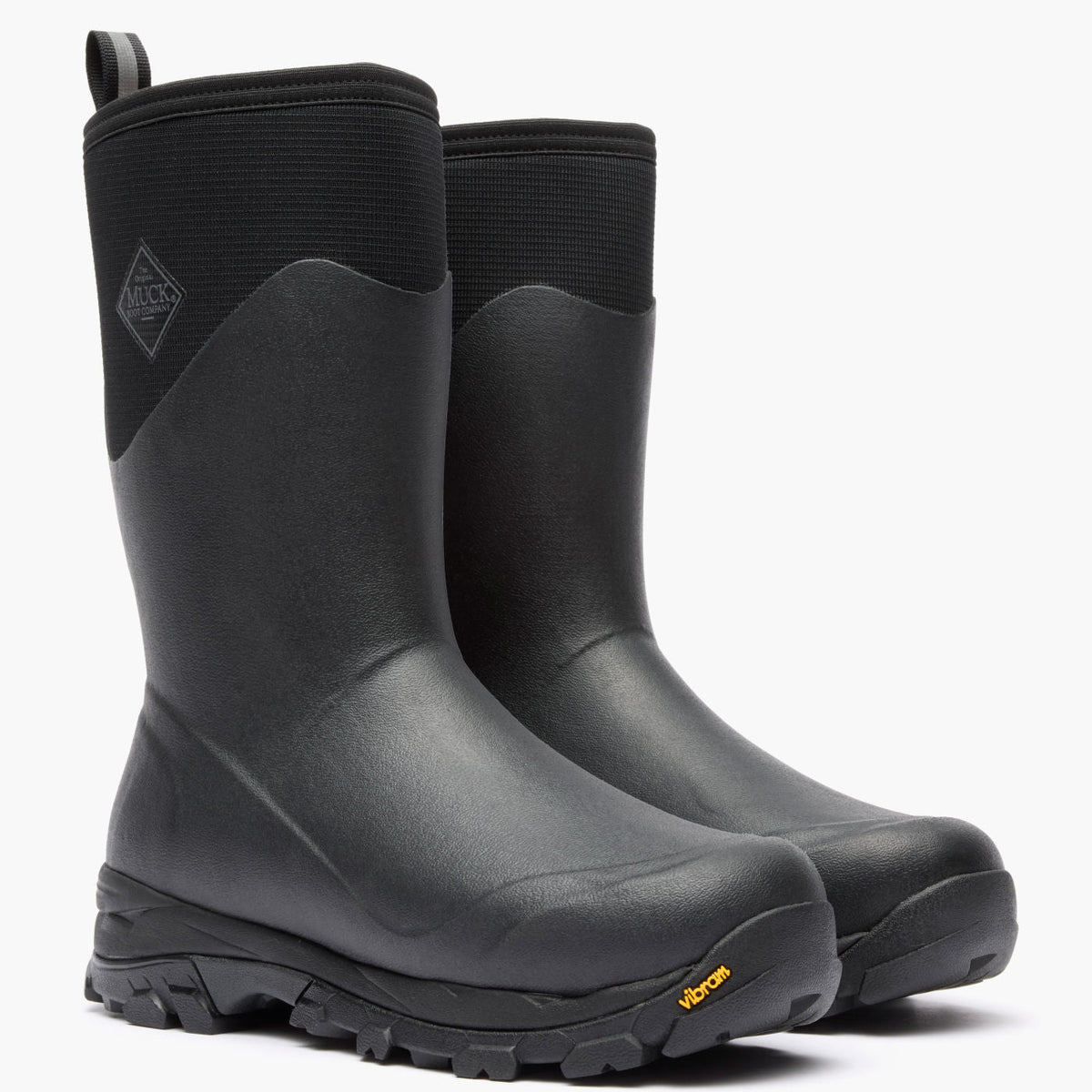Men's Arctic Ice 12" Insulated Mid Boot + Vibram Arctic Grip A.T. - Black | Muck Boot Company