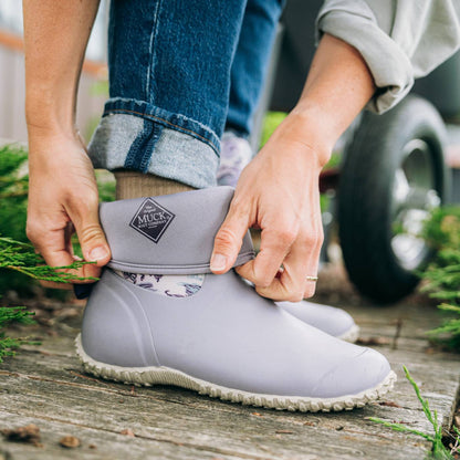 Muckster II Women's Mid Boot - Minimal Gray/Floral | Muck Boot Company