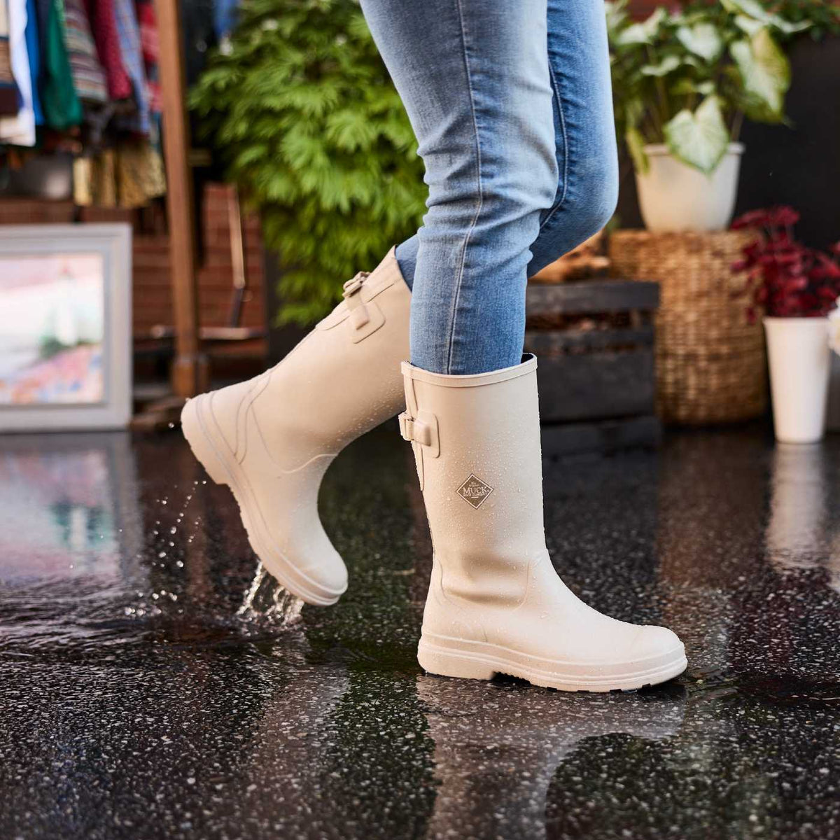 Rainscape Women's 12" Rain Boot - Sand | Muck Boot Company