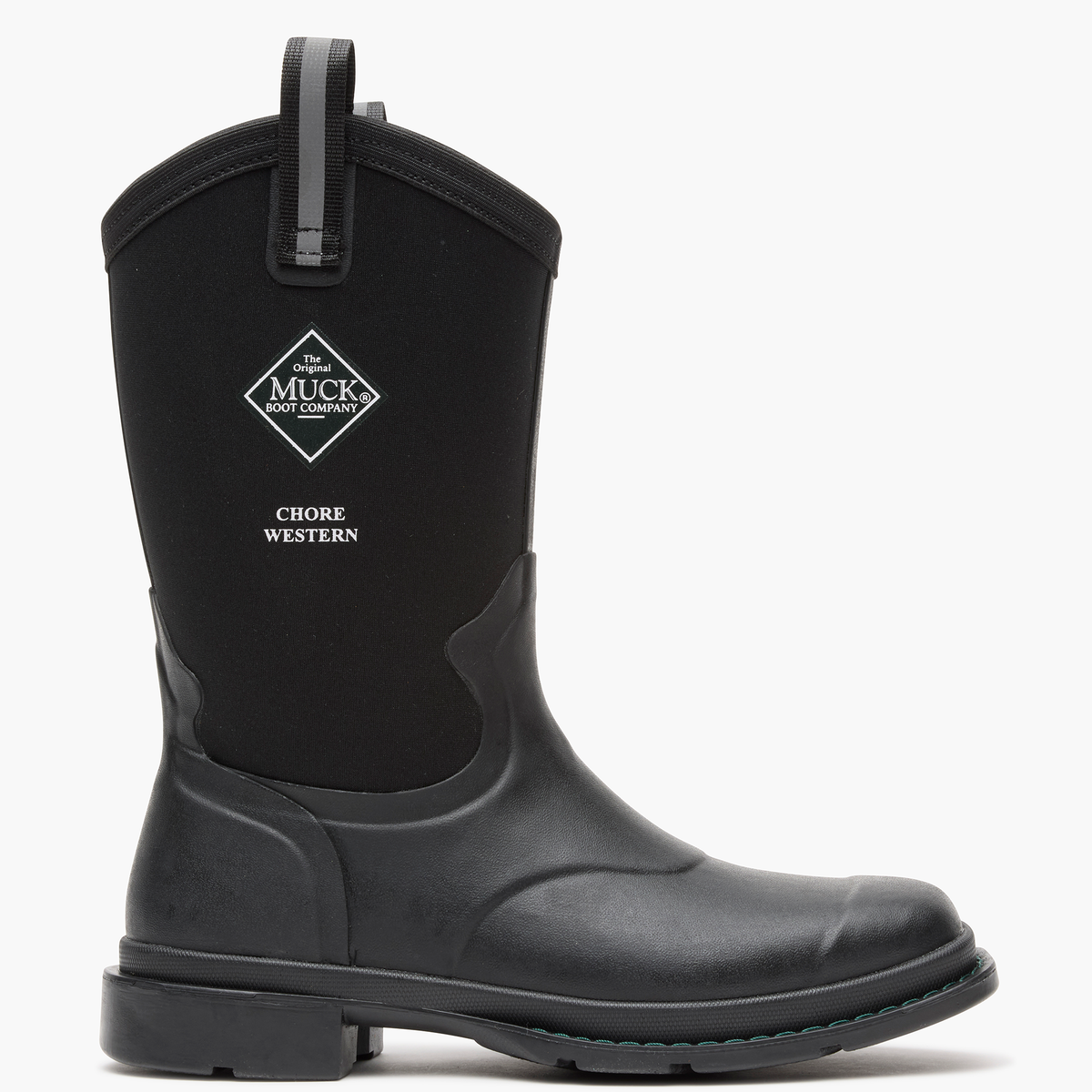Women's Chore Western 12" Mid Boot - Black | Muck Boot Company