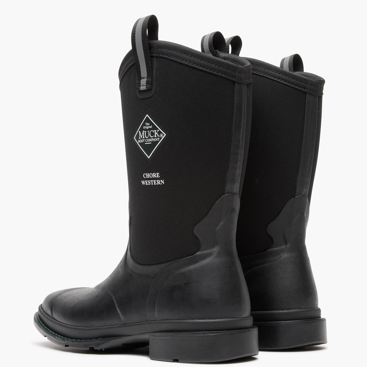 Women's Chore Western 12" Mid Boot - Black | Muck Boot Company