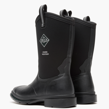 Women's Chore Western 12" Mid Boot - Black | Muck Boot Company
