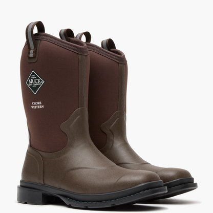 Women's Chore Western 12" Mid Boot - Brown | Muck Boot Company