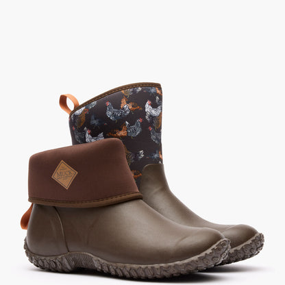 Women's Muckster II Mid Boot - Brown Chicken Print | Muck Boot Company