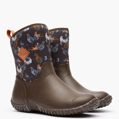 Women's Muckster II Mid Boot - Brown Chicken Print | Muck Boot Company