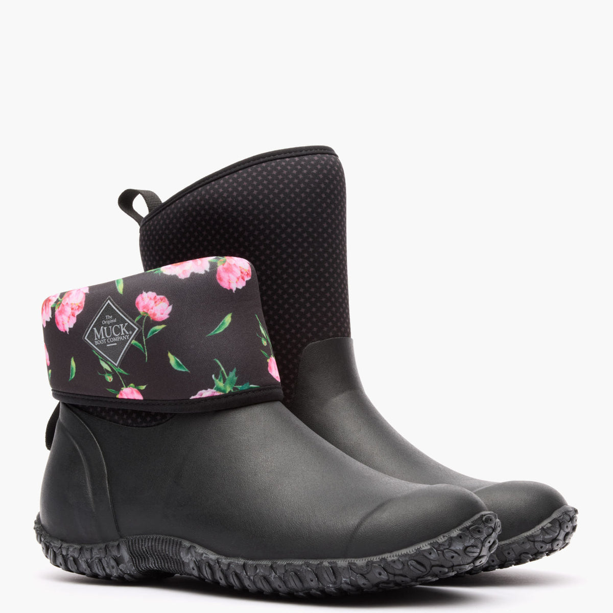 Women's Muckster II Mid Boot - Black/Rose | Muck Boot Company