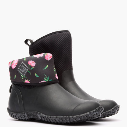 Women's Muckster II Mid Boot - Black/Rose | Muck Boot Company