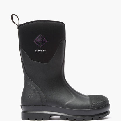 Women's Chore Classic Mid Steel Toe Boot - Black | Muck Boot Company