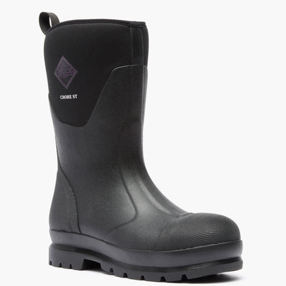 Women's Chore Classic Mid Steel Toe Boot - Black | Muck Boot Company