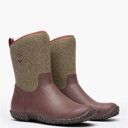 Women's Muckster II Mid Boot - Raisin Herringbone | Muck Boot Company