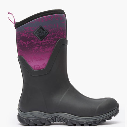 Women's Arctic Sport II Mid Boot - Black/Magenta Digi | Muck Boot Company