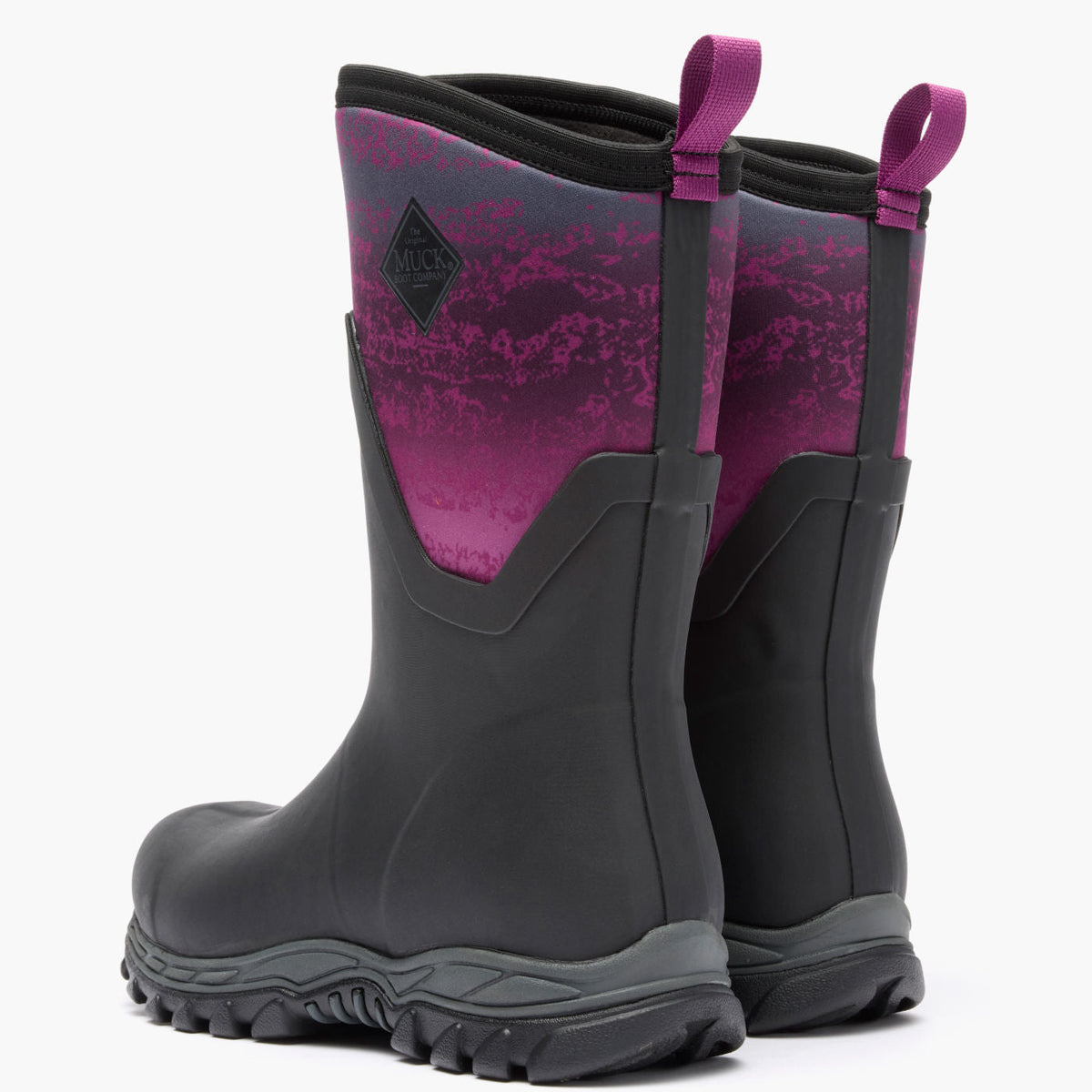 Women's Arctic Sport II Mid Boot - Black/Magenta Digi | Muck Boot Company