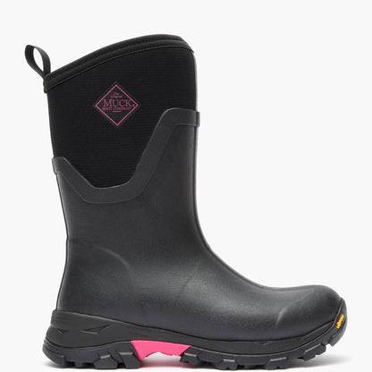 Women's Arctic Ice Mid Boot + Vibram Arctic Grip A.T. - Black/Pink | Muck Boot Company