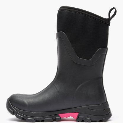 Women's Arctic Ice Mid Boot + Vibram Arctic Grip A.T. - Black/Pink | Muck Boot Company