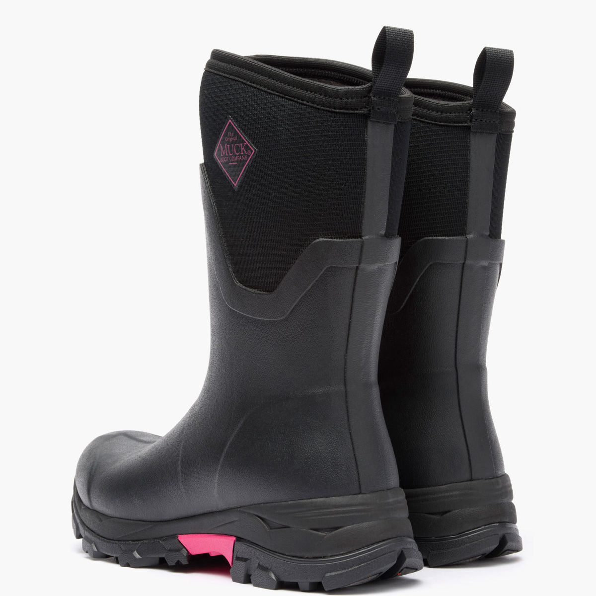 Women's Arctic Ice Mid Boot + Vibram Arctic Grip A.T. - Black/Pink | Muck Boot Company