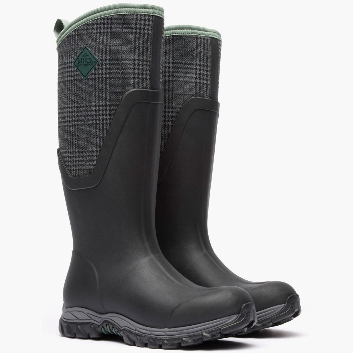 Women's Arctic Sport II Tall Boot - Black/Plaid | Muck Boot Company
