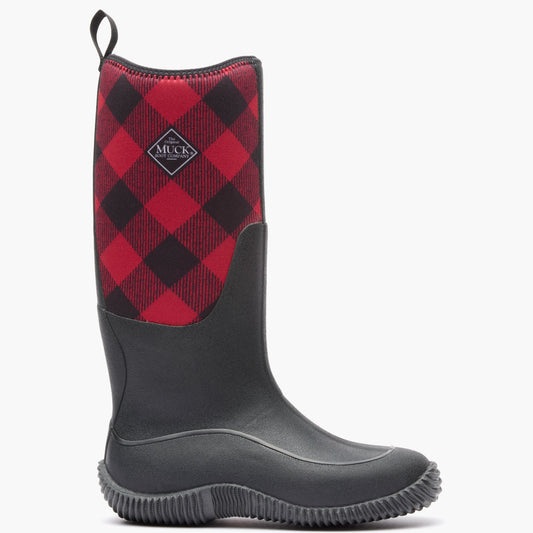 Women's Hale Tall Boot - Red Black Checkers | Muck Boot Company