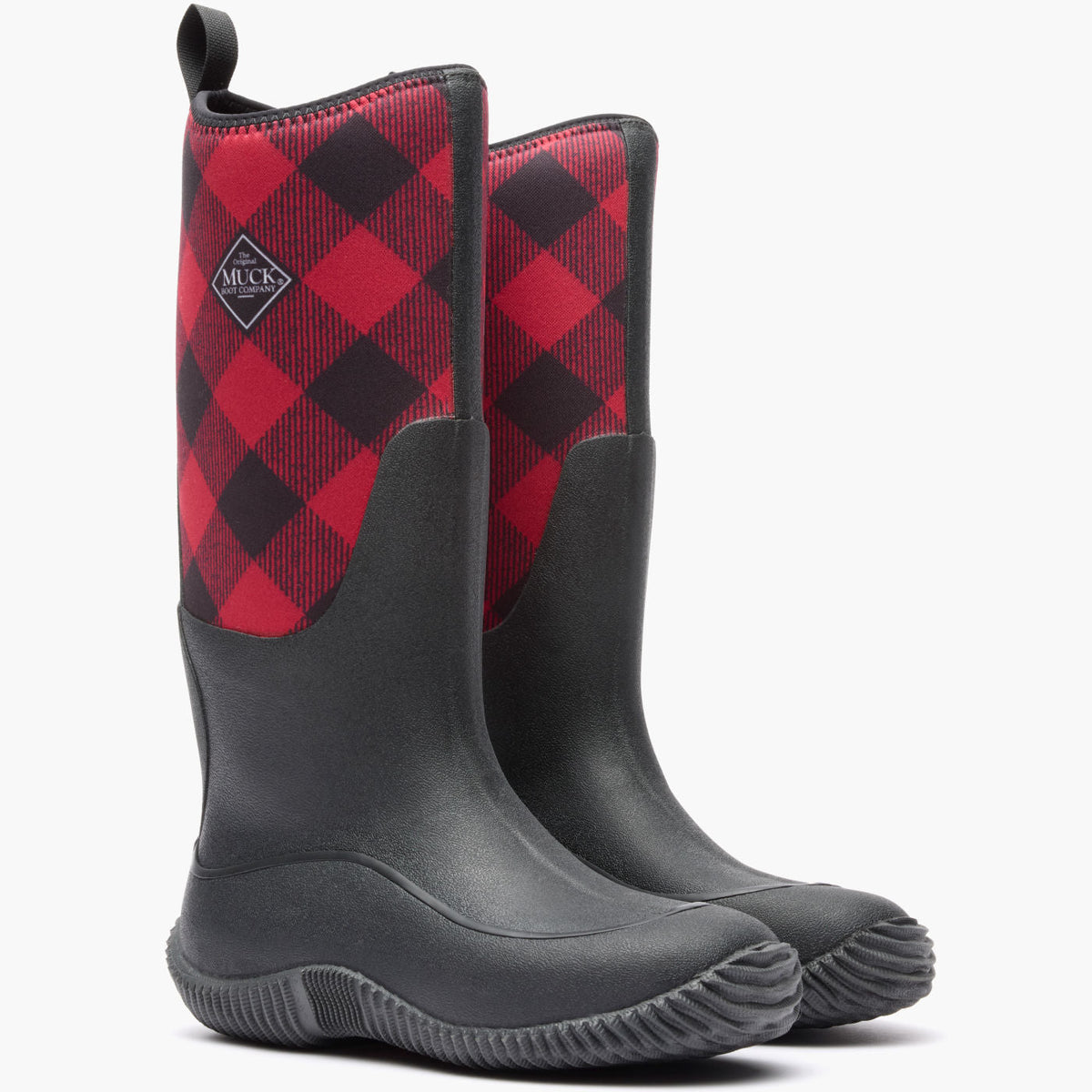 Women's Hale Tall Boot - Red Black Checkers | Muck Boot Company
