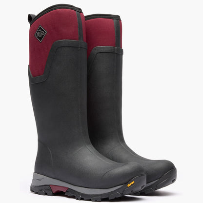 Women's Arctic Ice Tall Boot + Vibram Arctic Grip A.T. - Black/Wine | Muck Boot Company