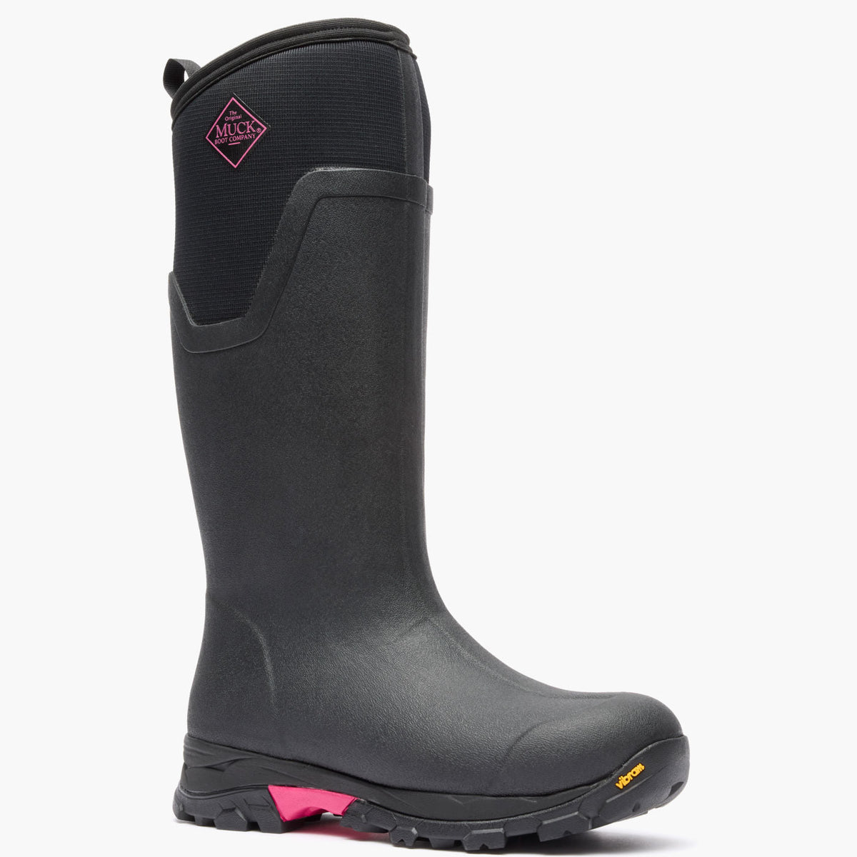 Women's Arctic Ice Tall Boot + Vibram Arctic Grip A.T. - Black/Pink | Muck Boot Company