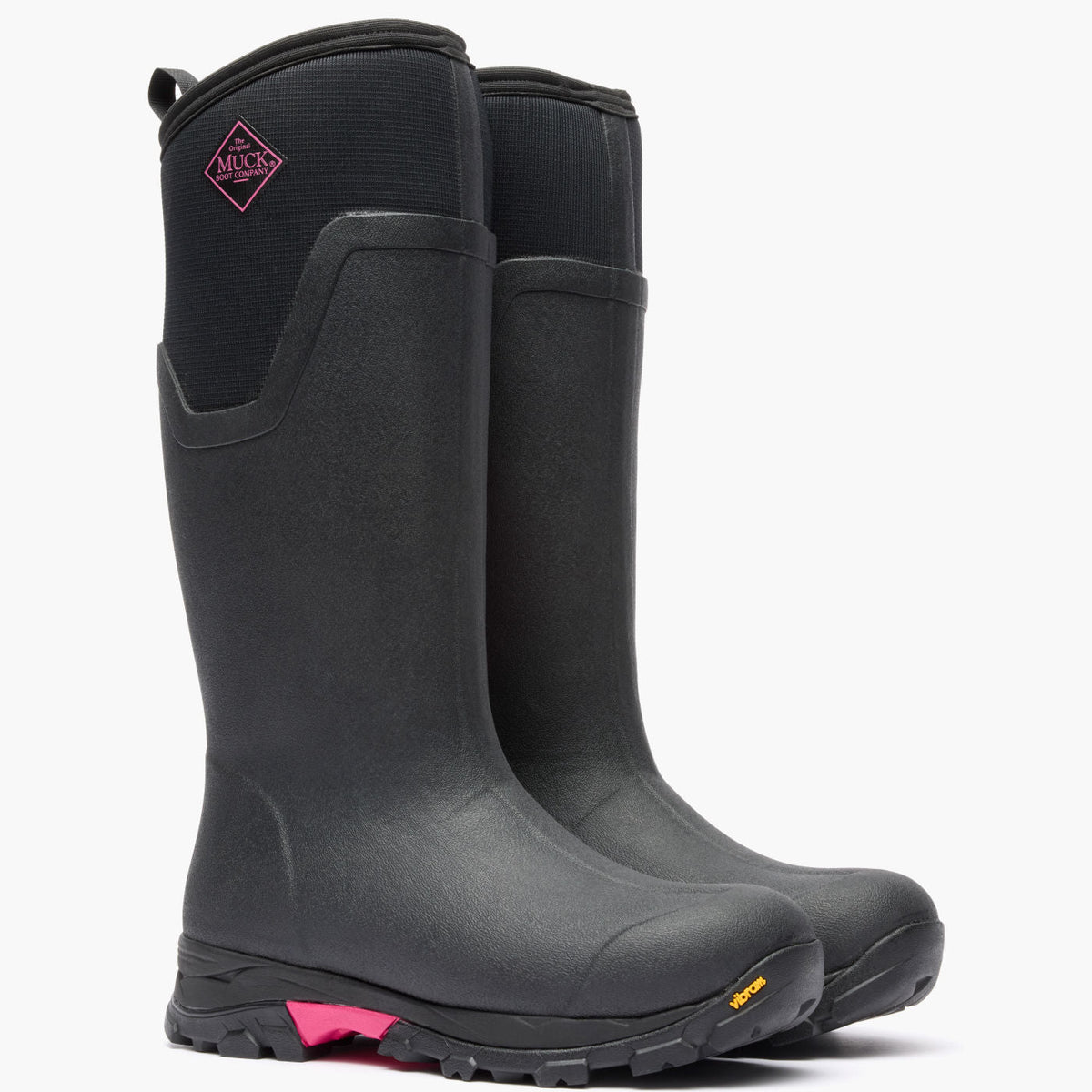 Women's Arctic Ice Tall Boot + Vibram Arctic Grip A.T. - Black/Pink | Muck Boot Company