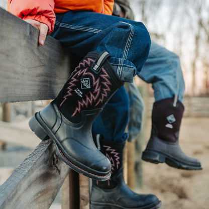 Little Kids' Chore Western Boot - Black | Muck Boot Company
