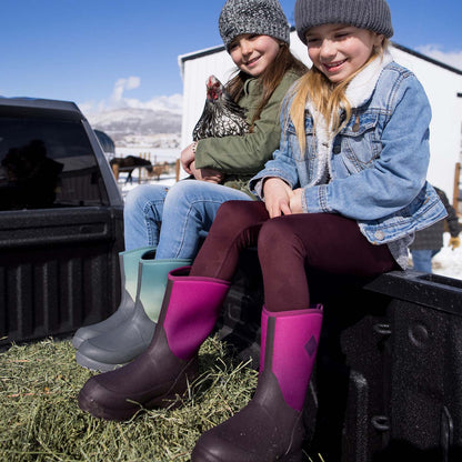 Kids' Element Boot - Maroon/Pink Fade | Muck Boot Company