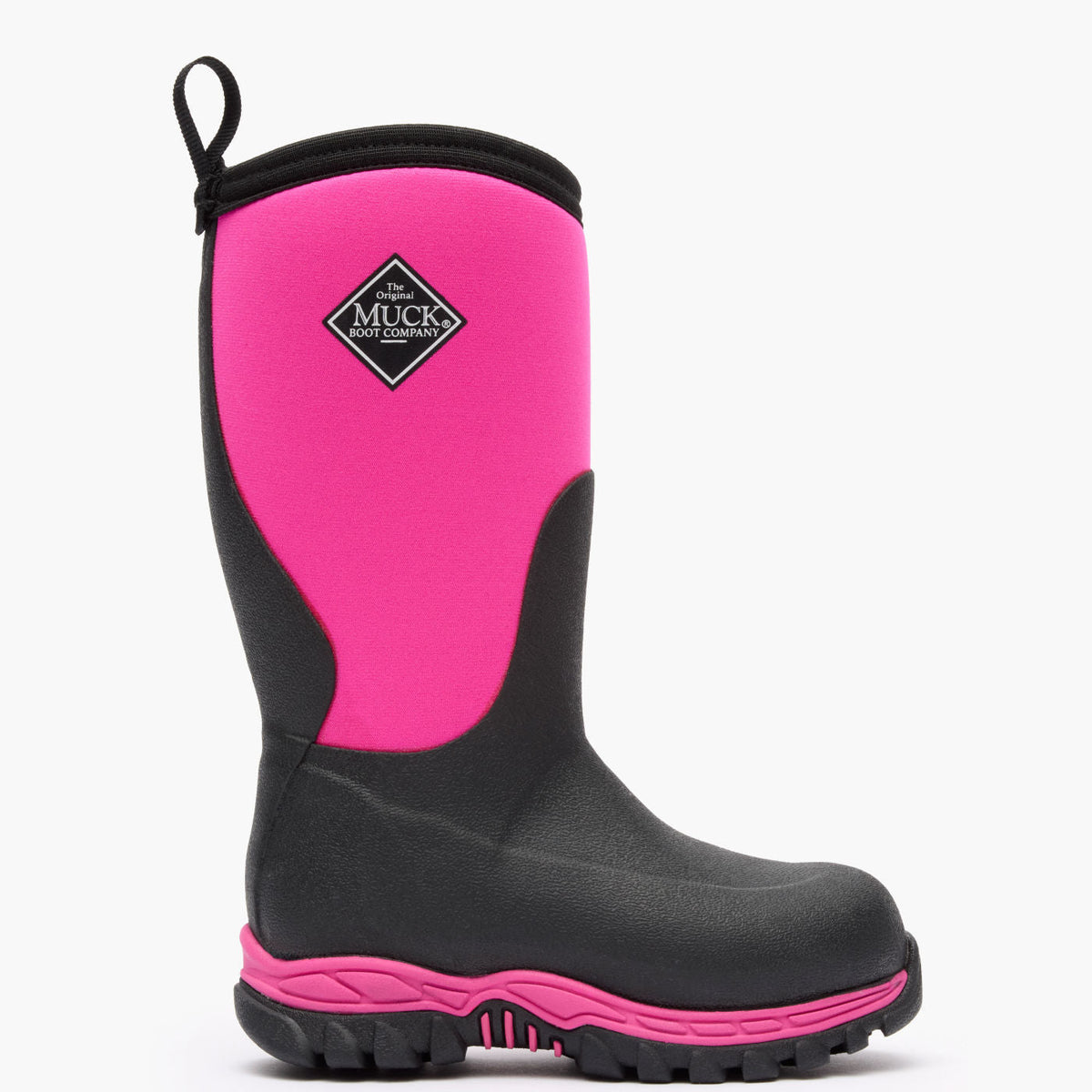 Kids' Rugged II Boot - Black/Pink | Muck Boot Company