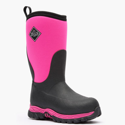 Kids' Rugged II Boot - Black/Pink | Muck Boot Company