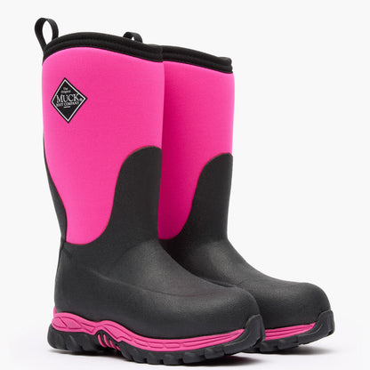 Kids' Rugged II Boot - Black/Pink | Muck Boot Company